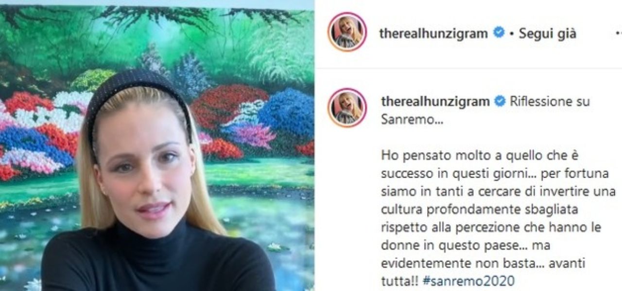 michelle hunziker sanremo