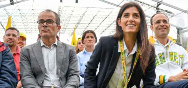 Andrea Severini e Virginia Raggi