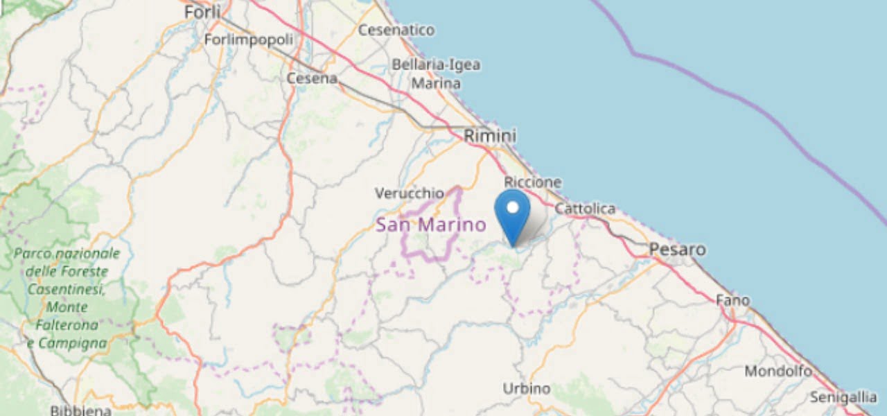 Terremoto oggi Rimini