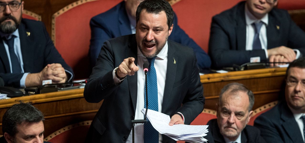 Sondaggi politici, Matteo Salvini in Senato