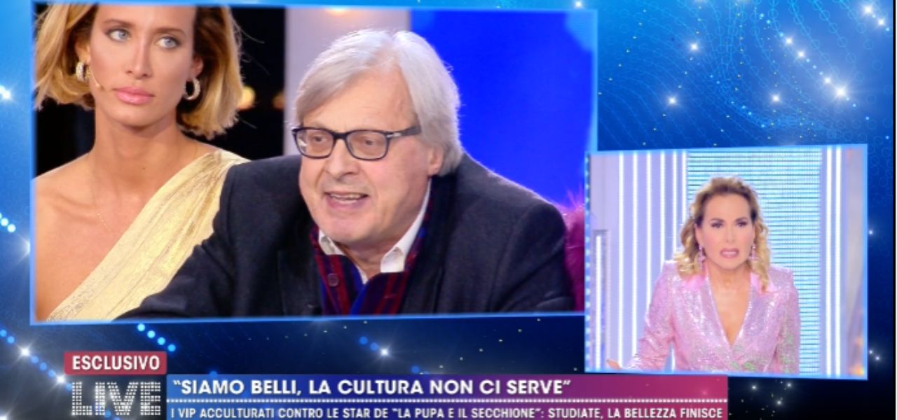 vittorio sgarbi barbara durso lite live