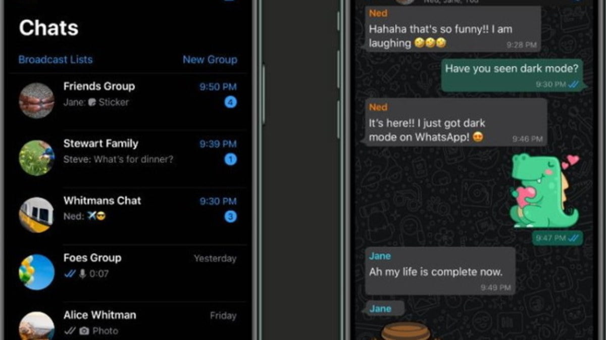 whatsapp dark mode 2020 1