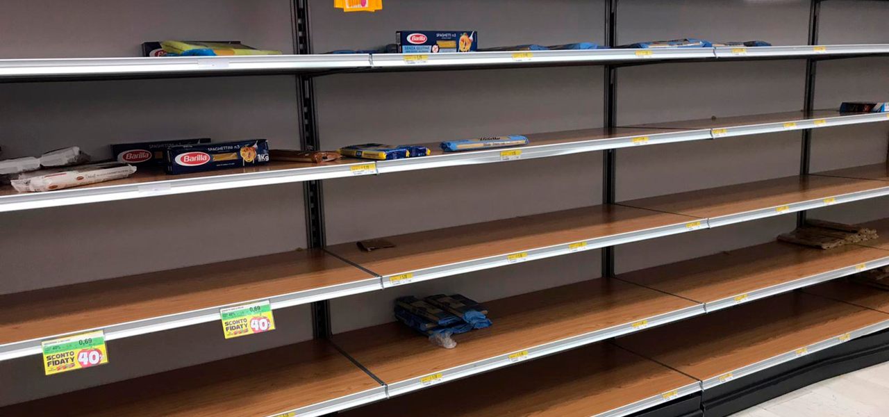 Supermercati svuotati