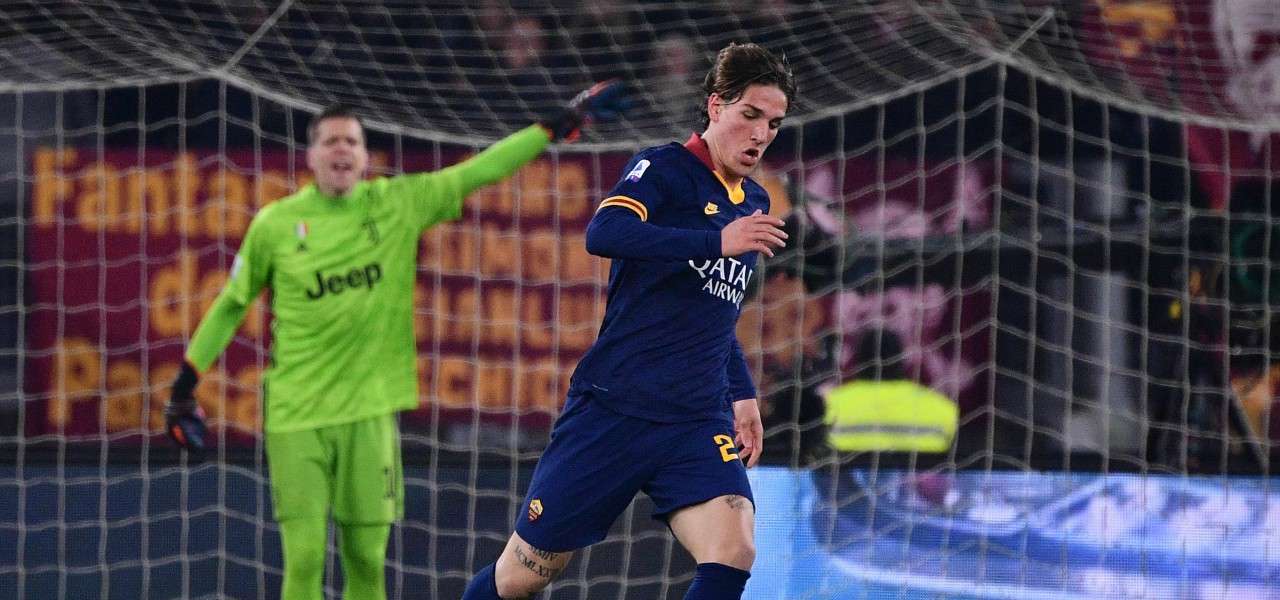 Nicolo Zaniolo Roma lapresse 2020