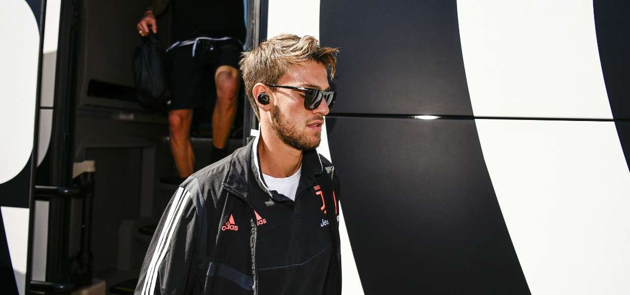 Daniele Rugani Juventus pullman lapresse 2020