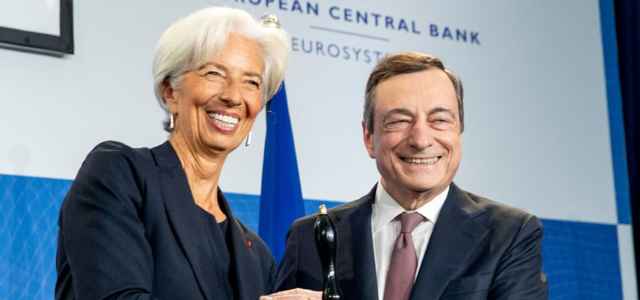 Christine Lagarde e Mario Draghi