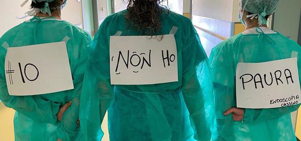 Infermiere in corsia contro il Covid-19