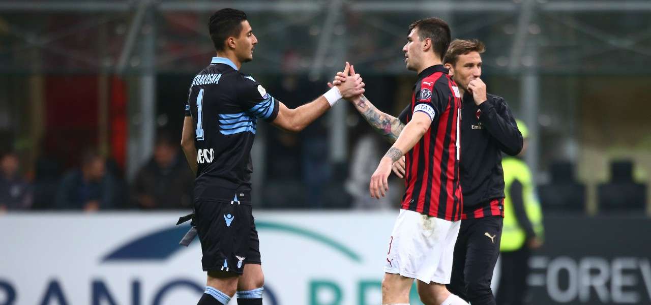 Strakosha Romagnoli Lazio Milan lapresse 2020