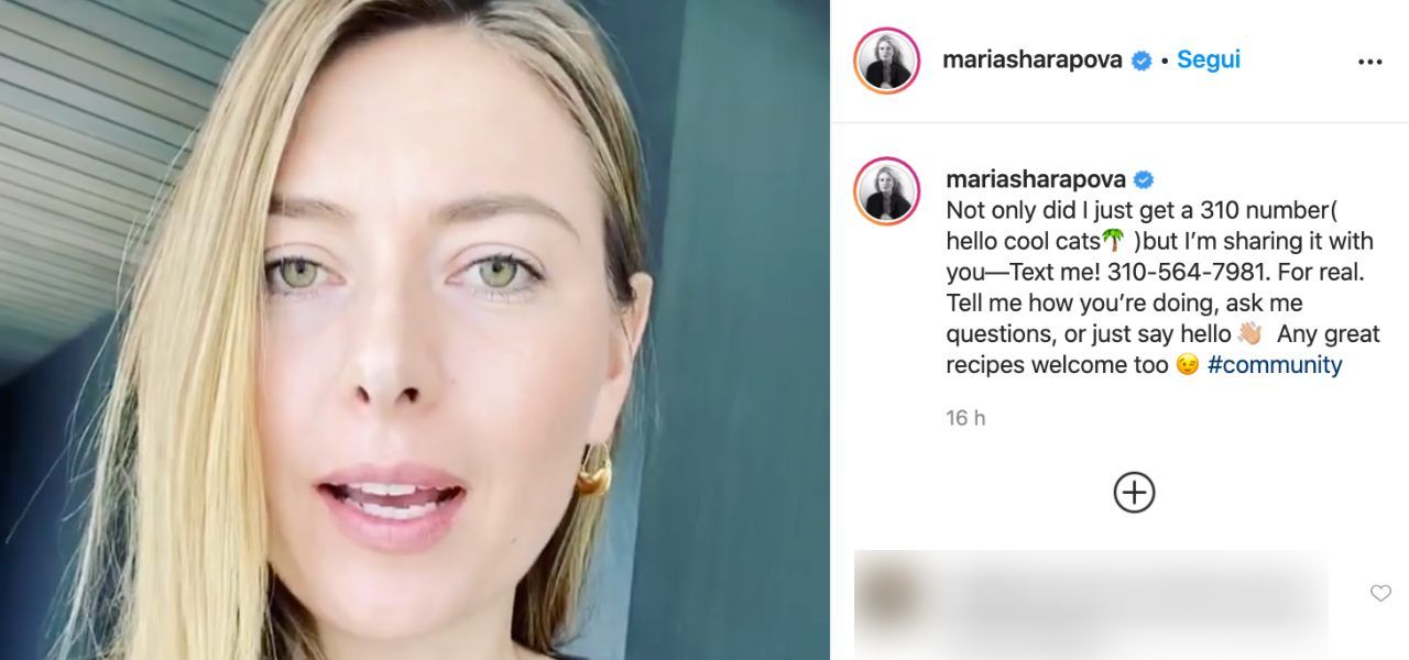 maria sharapova numero ig