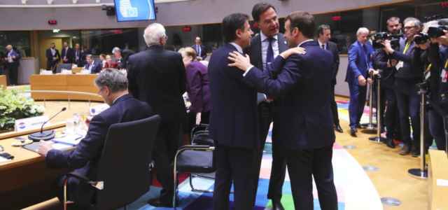 Conte, Macron e Rutte