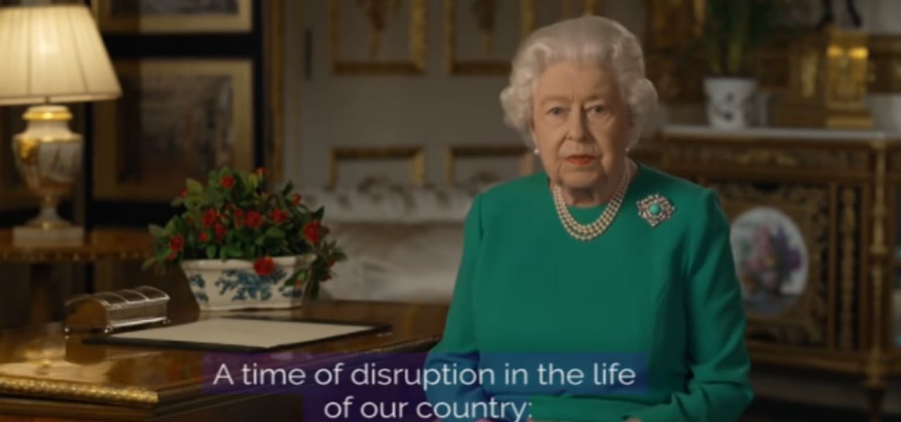 regina elisabetta discorso coronavirus uk