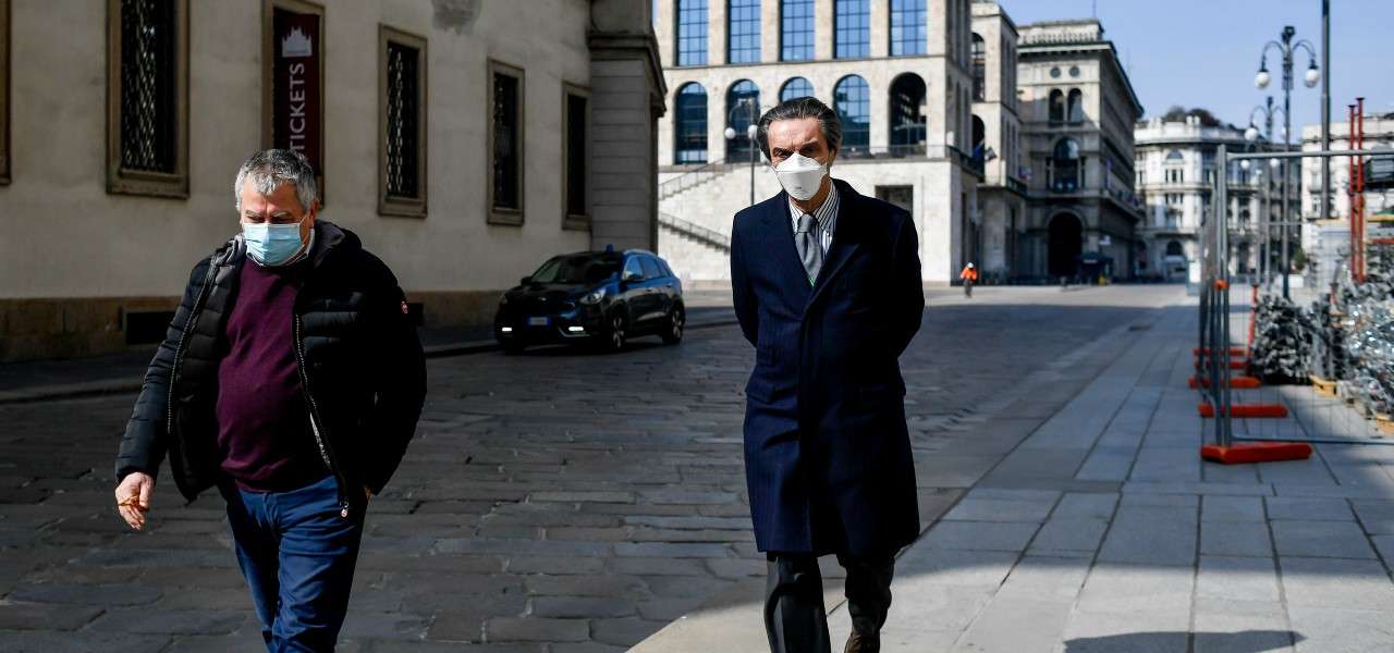 Attilio Fontana Dumo Milano lapresse 2020