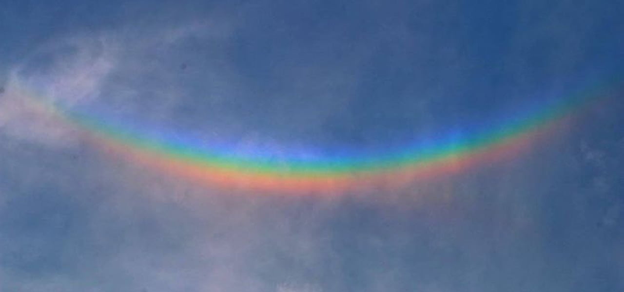 L'arcobaleno rovesciato nei cieli del Veneto