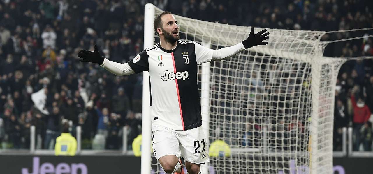 Gonzalo Higuain gol Juventus Udinese lapresse 2020