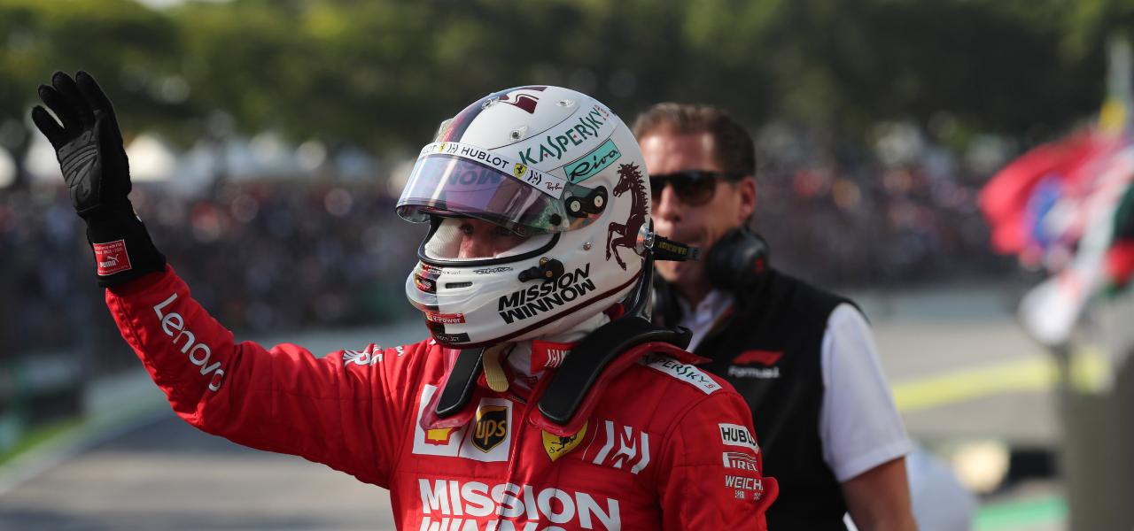 vettel saluto lapresse 2019
