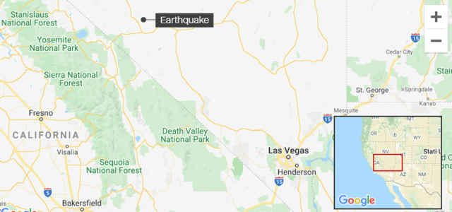 Terremoto in Nevada: scossa di M 6.4