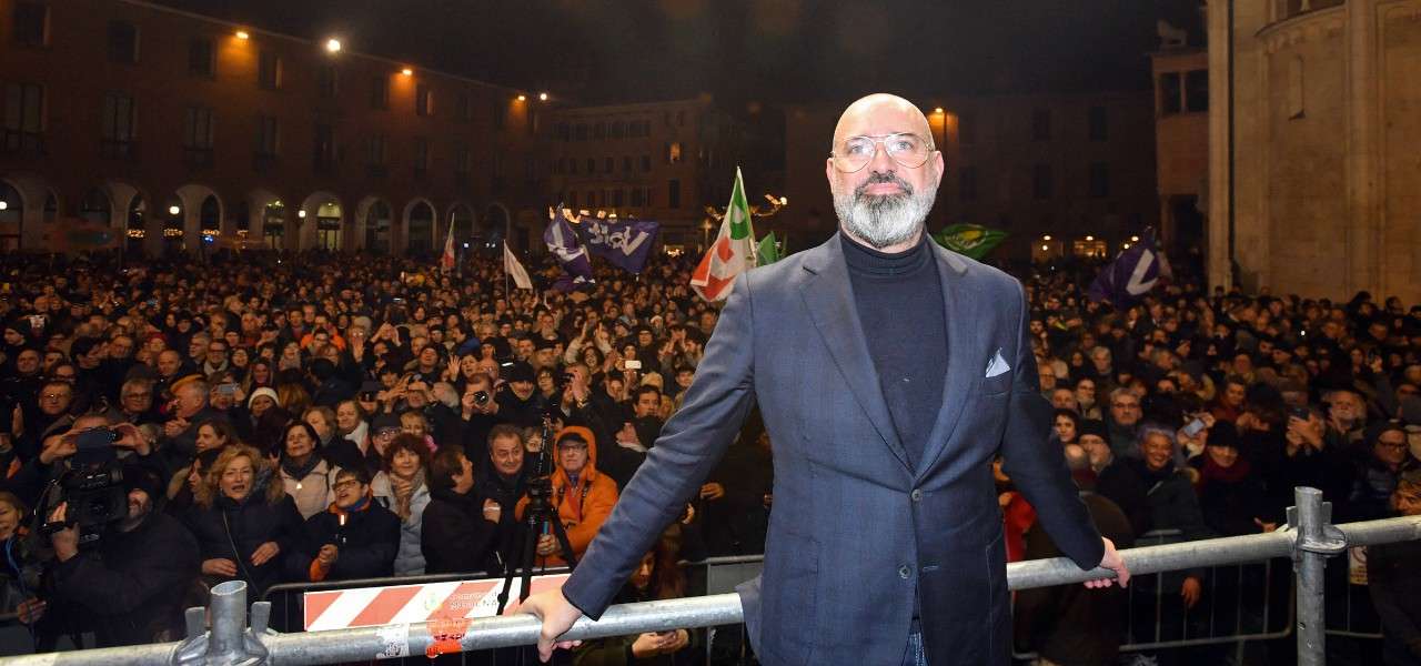 Stefano Bonaccini festa Pd lapresse 2020