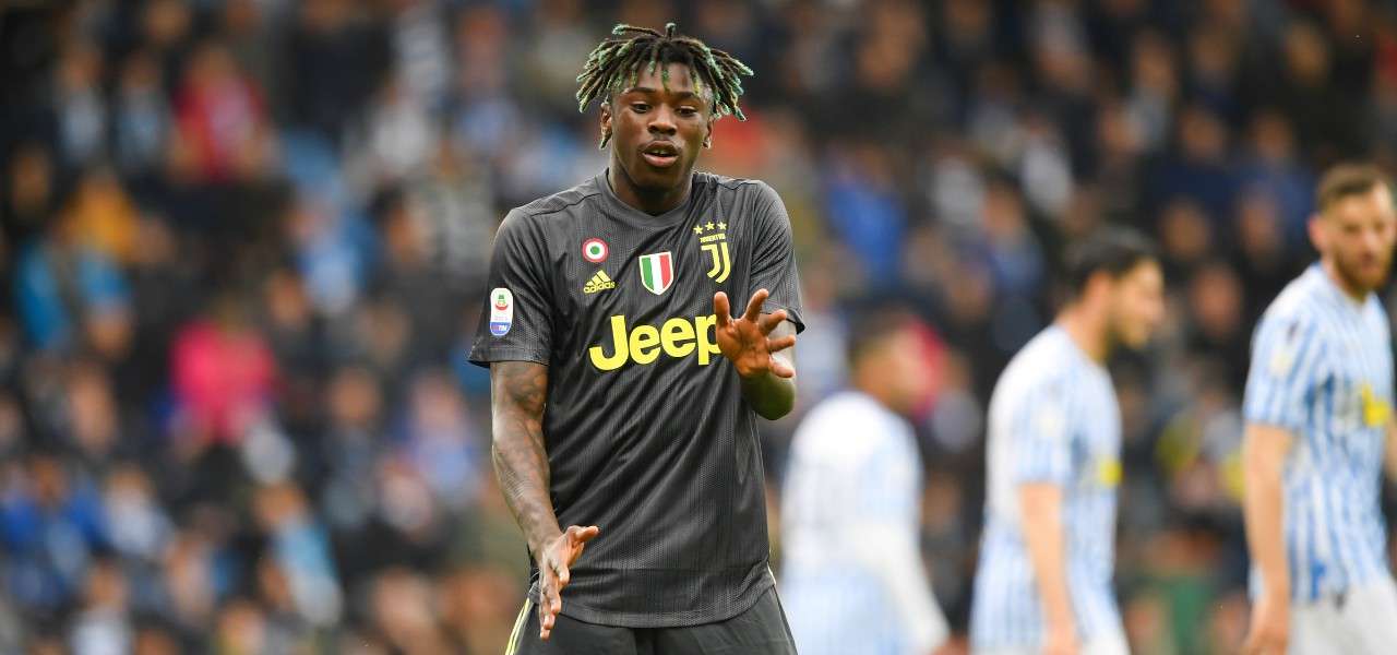 Moise Kean Juventus Spal esultanza lapresse 2020