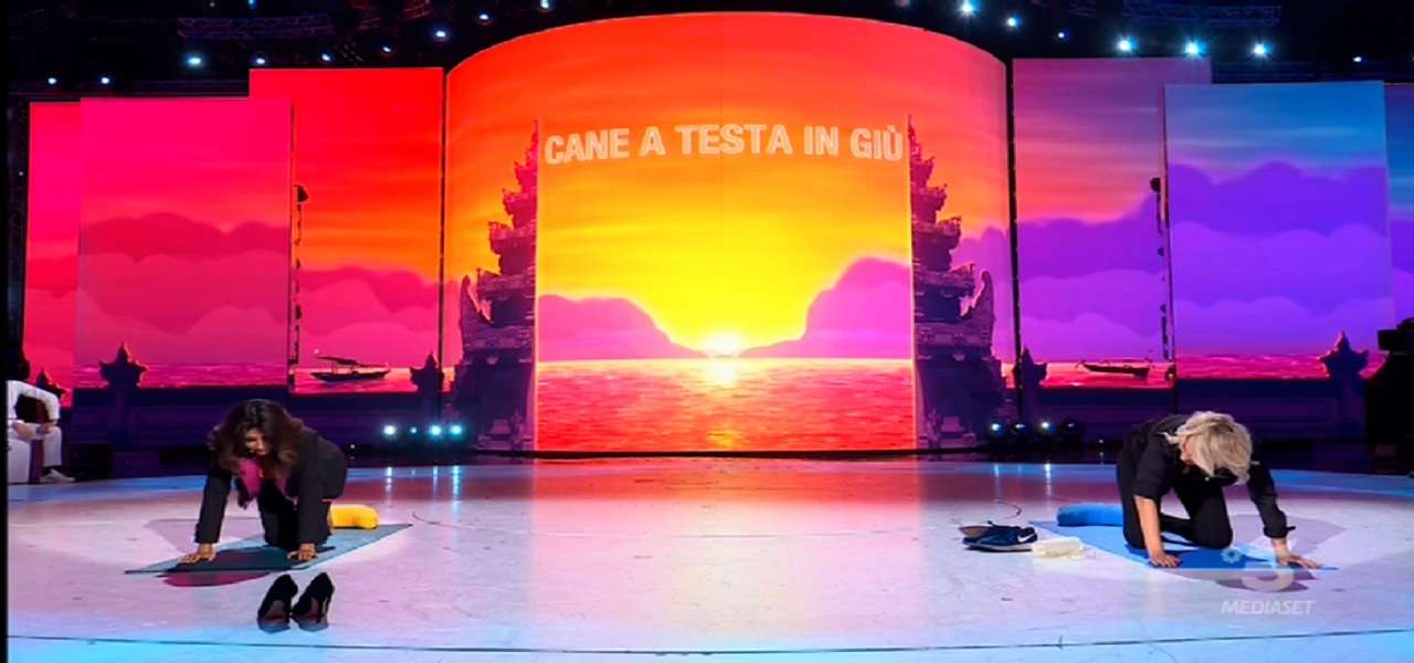 sabrina ferilli maria de filippi yoga amici speciali