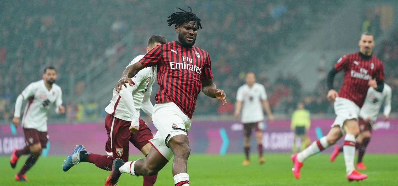Franck Kessie corsa Milan Torino lapresse 2020