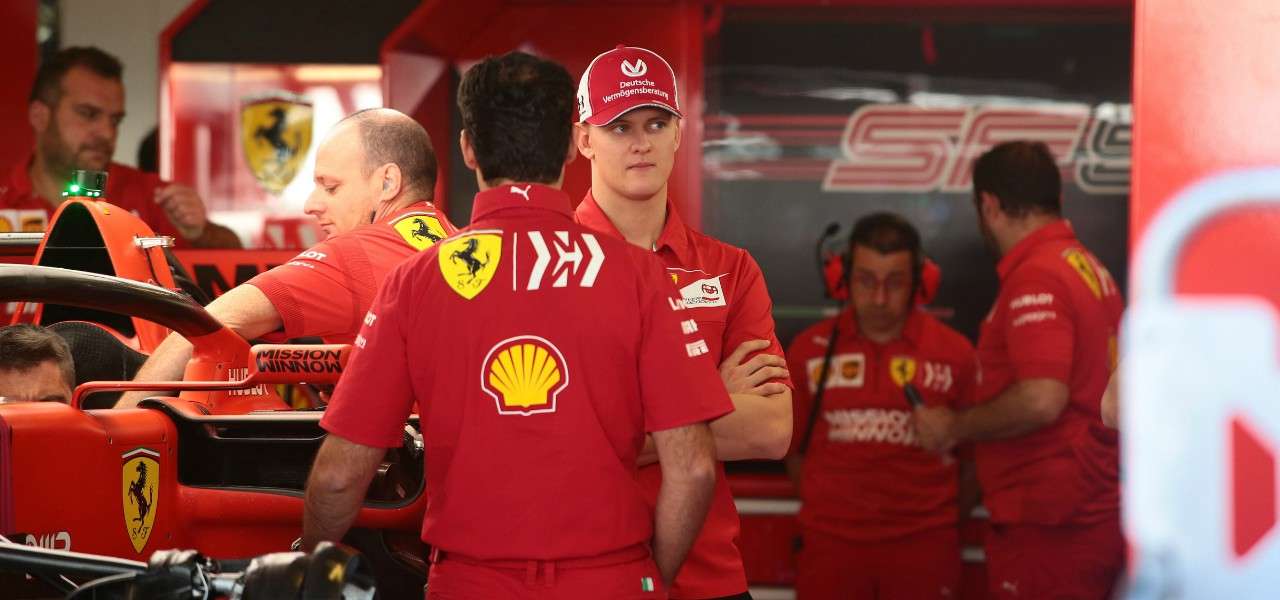 Mick Schumacher Ferrari lapresse 2020