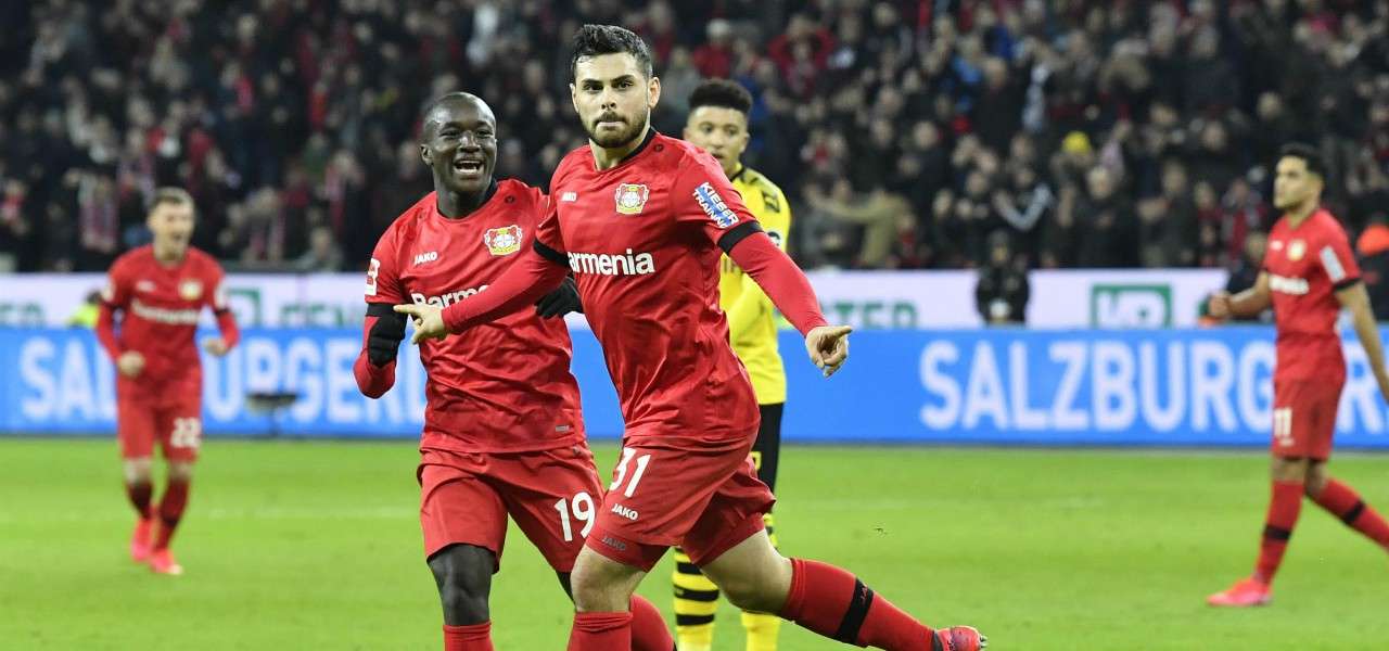 Kevin Volland gol Leverkusen Dortmund lapresse 2020