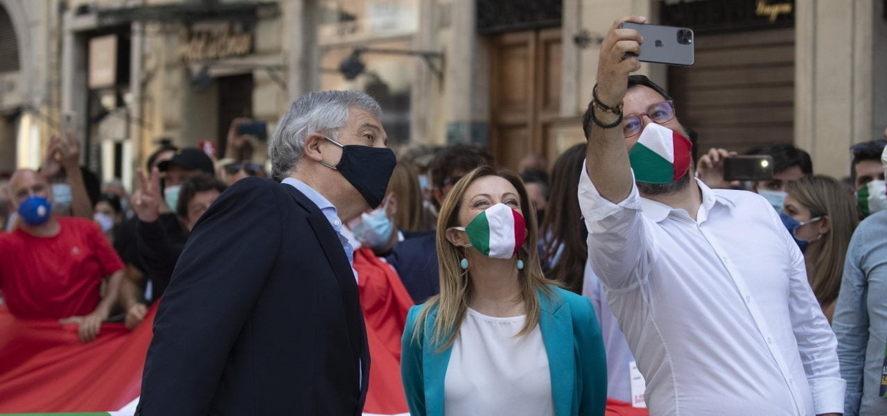 Centrodestra in manifestazione