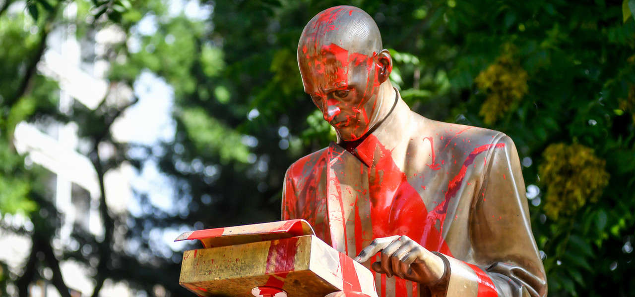 Montanelli Statua Imbrattata Lapresse1280