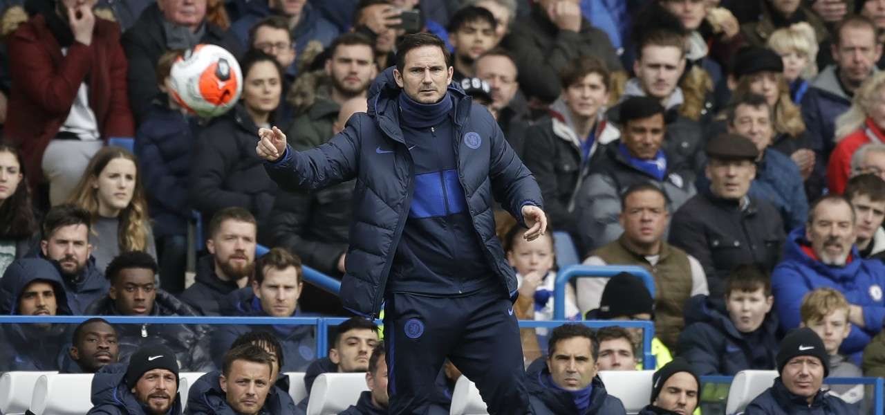 Frank Lampard Chelsea pallone lapresse 2020