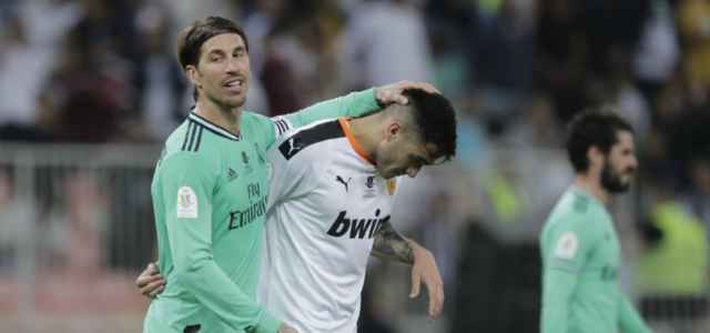 Sergio Ramos Maxi Gomez Real Madrid Valencia lapresse 2020 640x300
