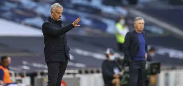 Jose Mourinho indicazioni Tottenham Everton lapresse 2020 640x300