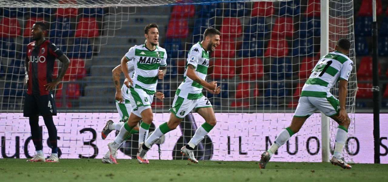 Berardi gol Bologna Sassuolo lapresse 2020