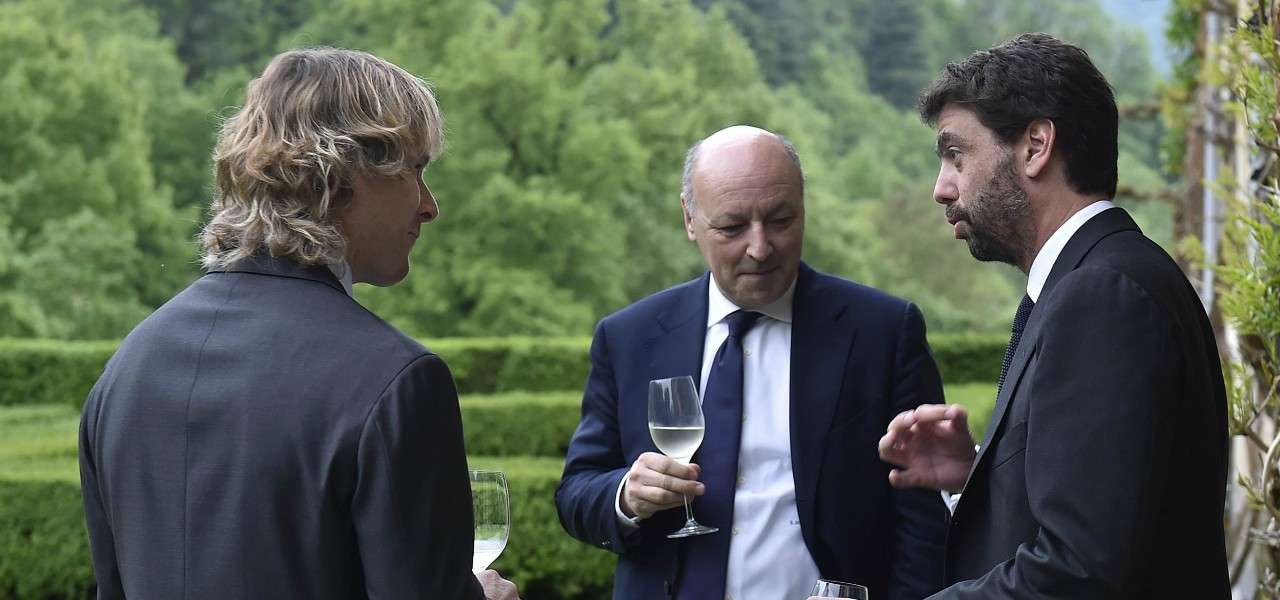 Nedved Marotta Agnelli lapresse 2020