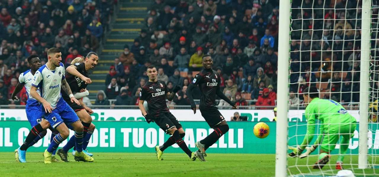 Ibrahimovic Milan Sampdoria lapresse 2020