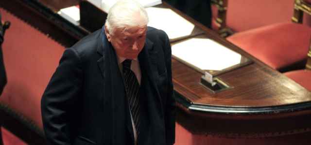 Sergio Zavoli in Senato
