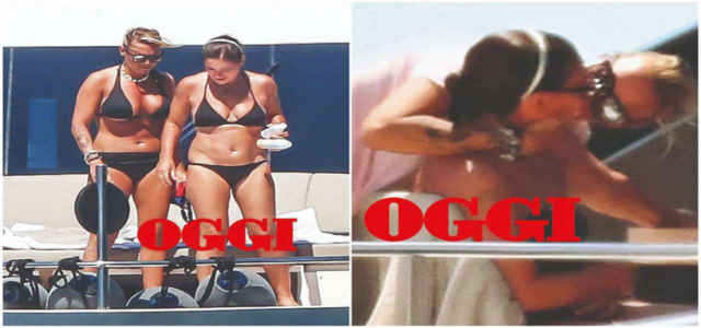 Francesca Pascale e Paola Turci paparazzate da "Oggi"