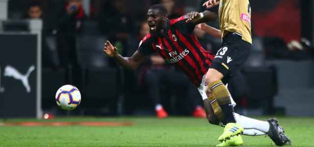Tiemoue Bakayoko caduta Milan Udinese lapresse 2020 640x300