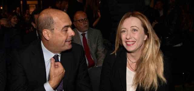 zingaretti meloni 1 lapresse1280 640x300