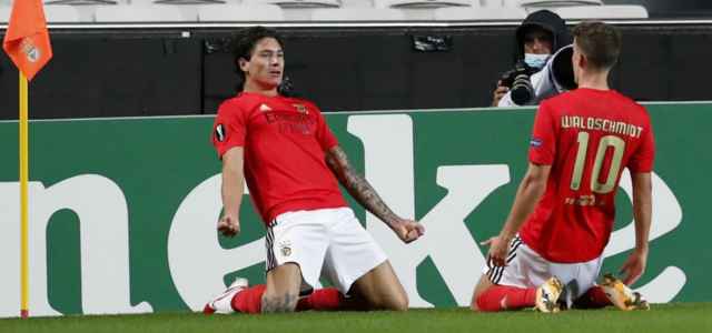 Darwin Nunez Waldschmidt Benfica esultanza lapresse 2020 640x300