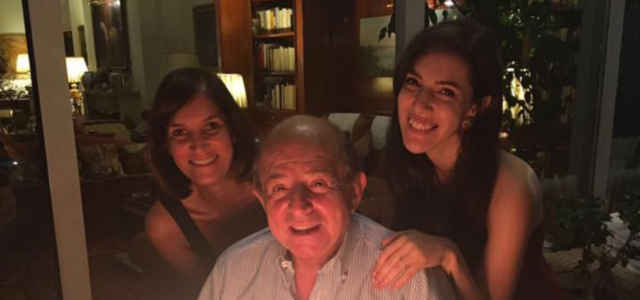 Giancarlo Magalli con le figlie