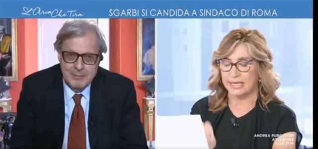 Vittorio Sgarbi Myrta Merlino Come Hai Fatto A Vivere Con Arcuri Lei Ti Odio