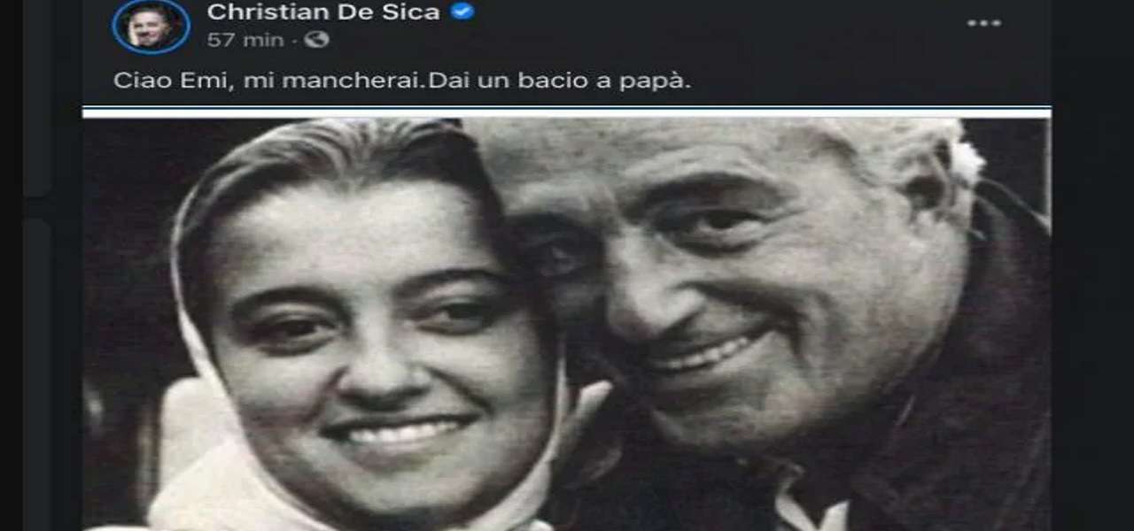 Emi De Sica, sorella morta Christian/ Ricordo dell'attore ...