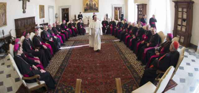 Papa con i vescovi tedeschi