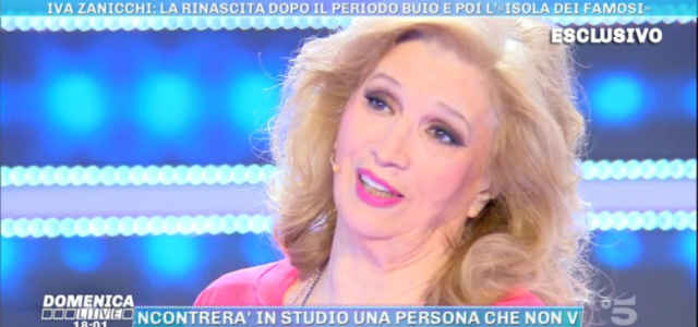 Iva Zanicchi a "Domenica Live"
