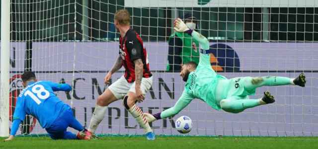 Raspadori gol Milan Sassuolo lapresse 2021 640x300