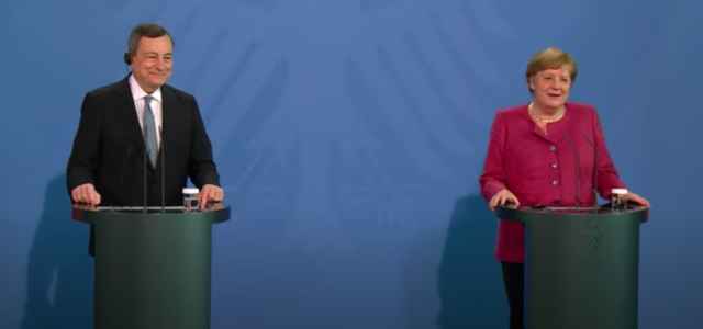 Draghi e Merkel