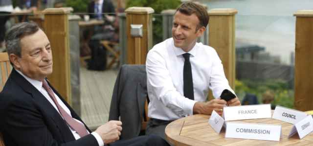 Macron con Draghi