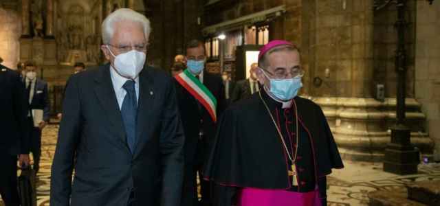 Delpini, Mattarella e Sala