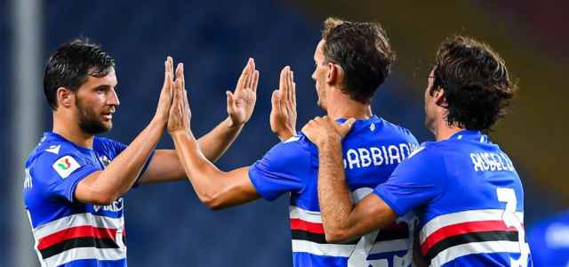 Gabbiadini Sampdoria gol Coppa Italia facebook 2021 1 640x300