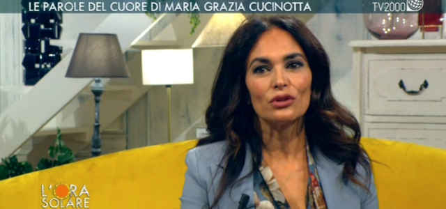Maria Grazia Cucinotta, ospite a "L'Ora Solare"